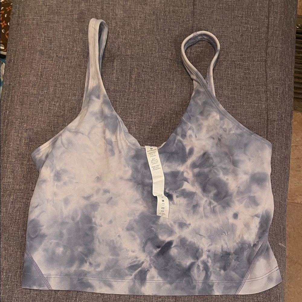 lululemon athletica Blue Tie-Dye Camisole